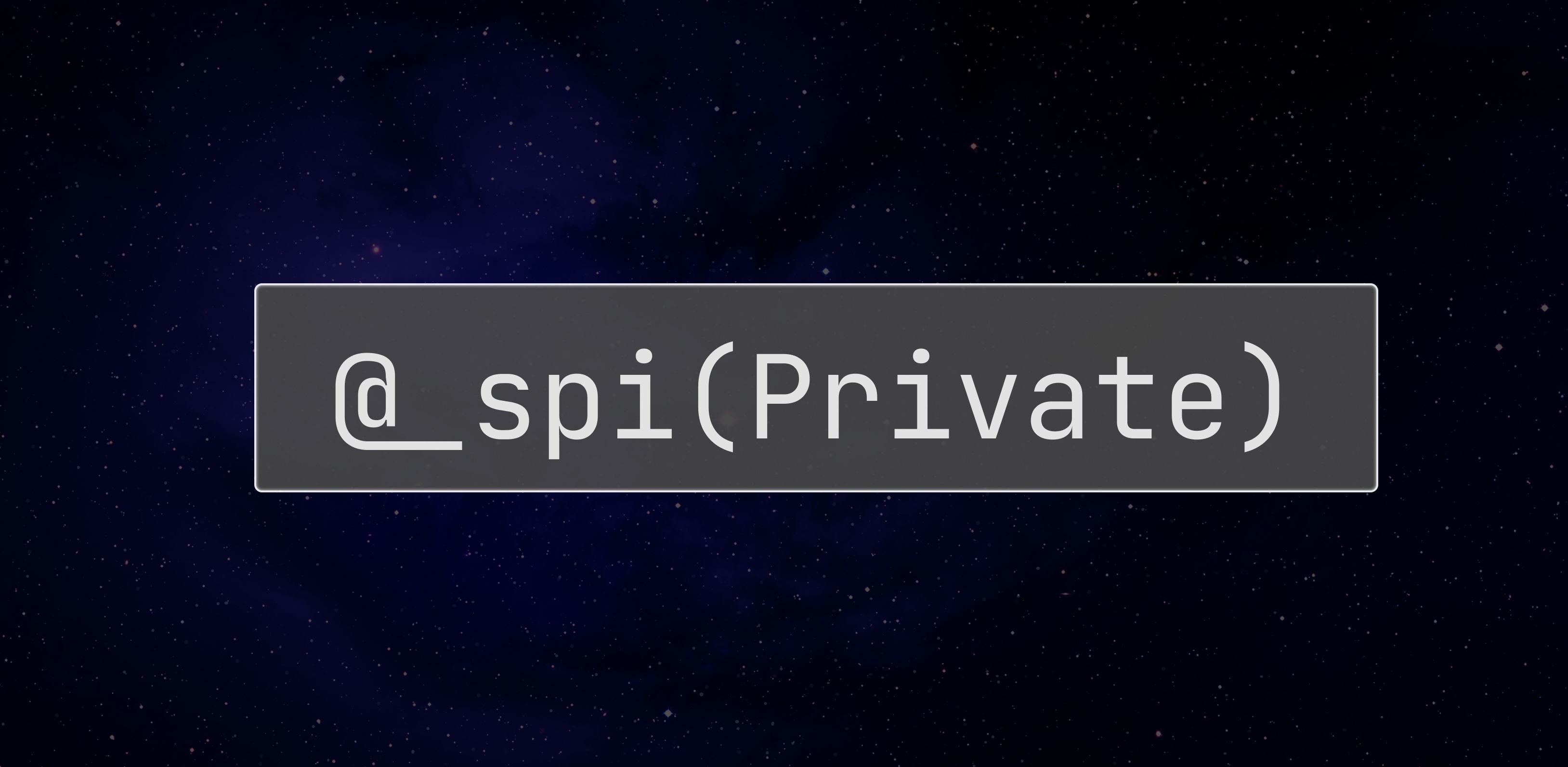 Calling Hidden Swift Functions