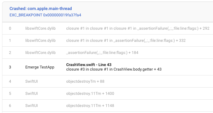 Firebase example crash